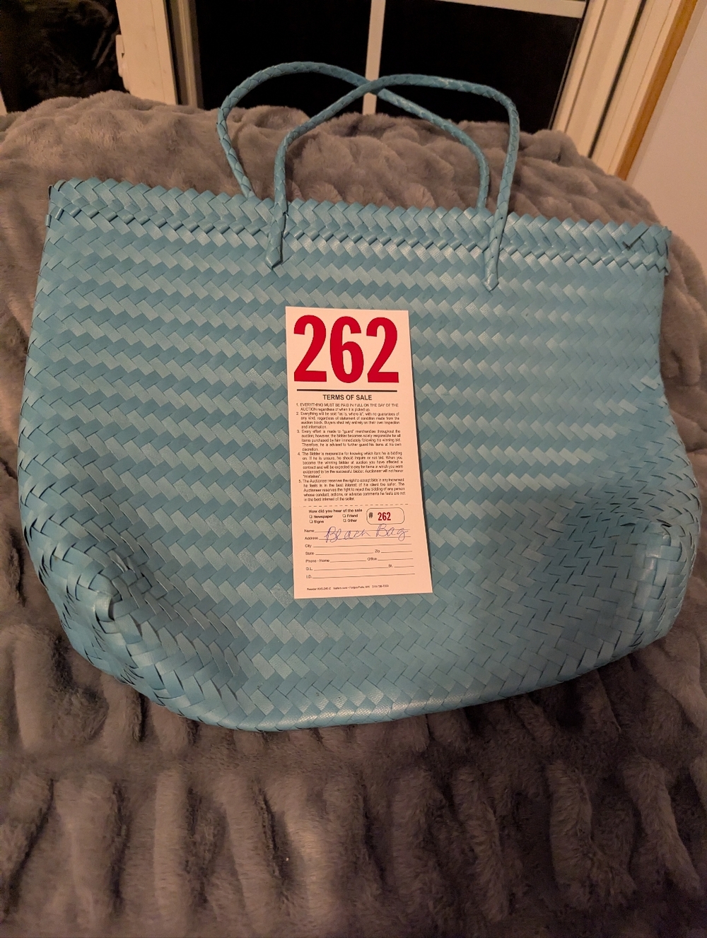 Lot 262 blue Beach Bag